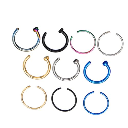 Beavorty 22 Stück Teiliges Nasenring Labret Edelstahl Hypoallergen Poliert Vielseitig Tragbar Damen Nasenpiercing Schmuck Langlebig und Hautfreundlich von Beavorty