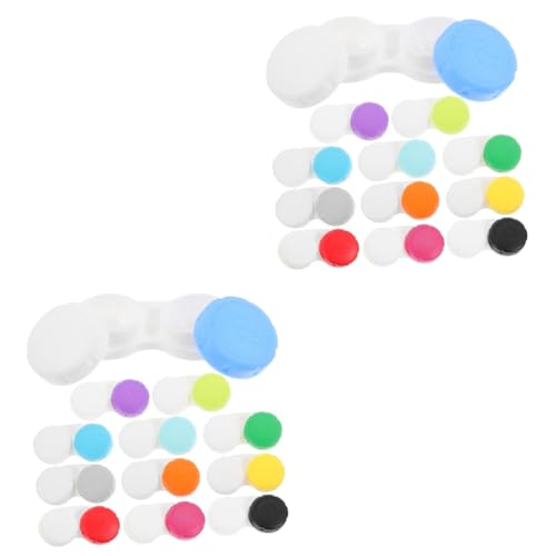 Beavorty STK Kontaktlinsenbehälter Praktischer Kontaktlinsen-Organizer Make-up-linsenhalter Behälter Für Kosmetische Linsen Taschenlinsenhalter Kleines Etui Für Objektiv Fall Plastik von Beavorty