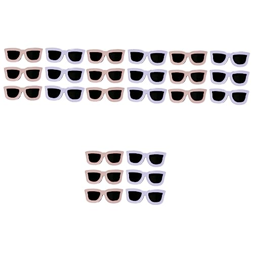 Beavorty 24 Stk Lustige Haarnadel Für Sonnenbrille Haarspangen in Sonnenbrillenform Mädchen Knallen Clips Neuartige Haarspangen Halloween-haare Haarklammer Metall Kleine Krawatte von Beavorty