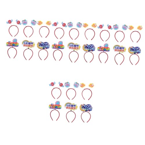 Beavorty 24 Stk Stirnband Kopfschnalle Kronendekor Haargummis für kleine Mädchen halloween haarschmuck kinder Halloween-Haarschmuck für Kinder Haarband süßes Stirnband dekoratives Stirnband von Beavorty