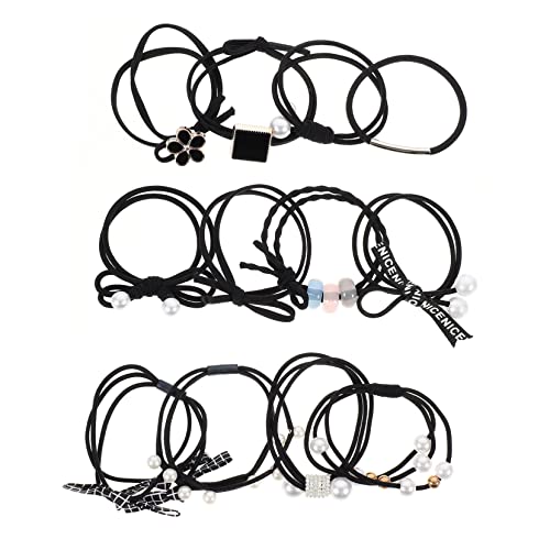 Beavorty 24st Einfaches Hochelastisches Gummiband Elastischer Haarring Haargummis Haar Elastisches Armband Pferdeschwanzhalter Für Mädchen Elastisches Haar Haarband Kind Niedlich Haarseil von Beavorty