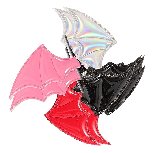 Beavorty 24 Stk Fledermausohren Haarspangen Gothic Haarschmuck Stirnbänder Für Mädchen Halloween-fledermaus-zubehör Gothic-cosplay-haarnadeln Kawaii-haar Stoff Flügel Ausgabekarte Kind von Beavorty