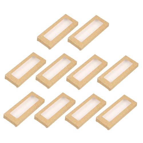 Beavorty 24 Stück Leere Wimpernbox Wimpernverpackung Mit Fenster Falsche Wimpern Halter Organizer Für Wimpern Praktisches Wimpernetui von Beavorty