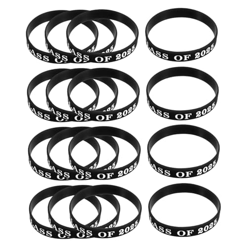 Beavorty 24stücke Silikonarmbänder Für Abschlussfeier Für Klasse Von Studentenarmbänder Elastische Accessoires Für Veranstaltung Unvergessliche Erinnerung von Beavorty