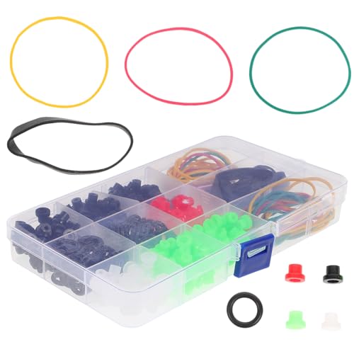 Beavorty 270stücke Gummibänder Zum Verbinden Von Maschinen Und Nadeln Tattoo-nadelpads Zur Erhöhung Der Stabilität Antivibrationsschürze Zur Reduzierung Von Vibrationen Zubehörteile Für Hei von Beavorty