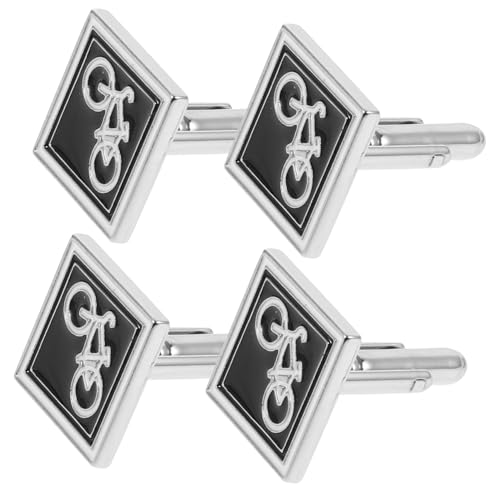 Beavorty 2paare Manschettenknöpfe in Fahrradform Für Männerhemdärmel Dekorative Manschettenknöpfe Als Anzugknöpfe Für Formelle Und Leger Anlässe von Beavorty