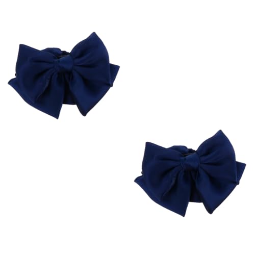 Beavorty 2st Bowknot-tasche Haarspangen Für Mädchen Große Schleifenspangen Haarspangen Mit Haarnetz Bogenbrötchenabdeckung Haarspange Für Frauen Französisch Haarnadel Fräulein Legierung von Beavorty