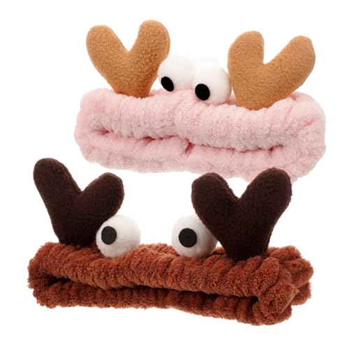 Beavorty 2St Haargummi zum Waschen des Gesichts Haarbänder für Mädchen Stirnband zum Waschen des Gesichts Damen Haarband stirnband schminken handtücher Make-up-Stirnbänder für Frauen Stoff von Beavorty