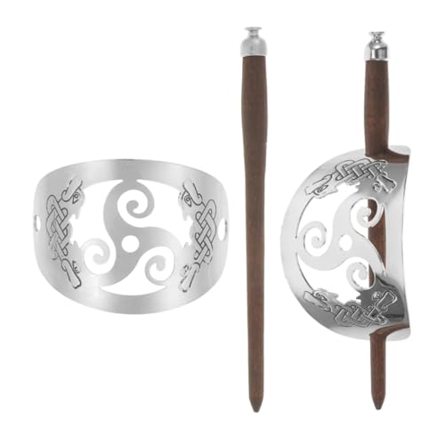 Beavorty 2stücke Vintage-haarstäbe Für Frauen Chinesischer Stil Haarknoten-manschette Dutthalter Retro-haarstäbe Haarknoten-halter Haarstyling-clips von Beavorty