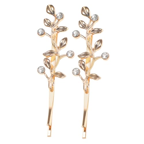 Beavorty 2St Haarschmuck Haarnadel einfache Haaraccessoires Spot-Aufkleber Sterne Pailletten Glitzernde Haarclips Alltags Haarschmuck Bobby Haarspangen Haarstyling-Clips Legierung Golden von Beavorty