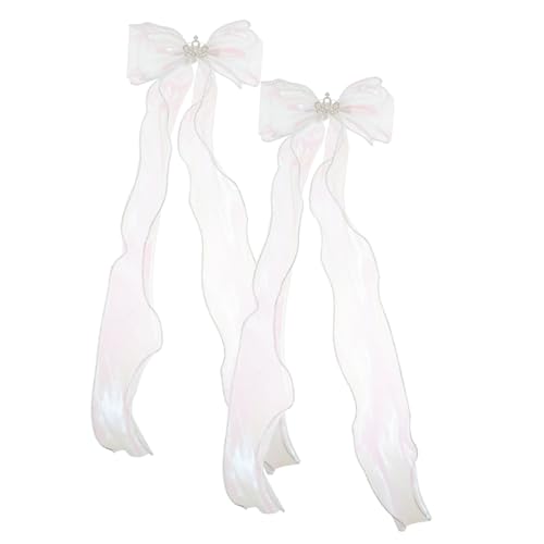 Beavorty 2stücke Haarband Mit Spitze Schleife Haarschleife Zum Anklipsen Haaraccessoires Für Damen Haarspangen Mit Schleife Für Mädchen Und Bezaubernde Haarschmuck von Beavorty