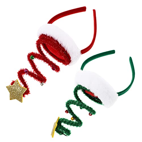 Beavorty 2pcs Weihnachten Party Stirnbänder Stirnband Band Bachelorette Party Weihnachten Haar Hoops von Beavorty