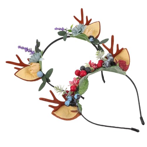 Beavorty Weihnachten Kopfschmuck Set Weihnachten Geweih Stirnband Zarte Party Haarband Decor Für Frauen von Beavorty