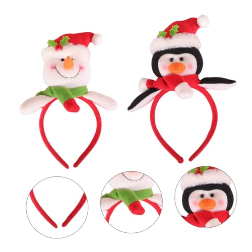 Beavorty 2St Weihnachtsstirnband Weihnachtsaccessoires weihnachtskostüm liefert weihnachtsdeko Tiara Festival-Kopfband Halloween-Kopfschmuck Haar schmücken Kopftaste Kopfbedeckung ältere von Beavorty