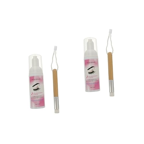 Beavorty 2St Wimpern Reinigungsmousse Augenbrauen- und Wimpernreiniger Reinigungsöl Make-up-Entferner wimperntusche Makeup entferner Shampoo 2 in 1 Waschmittel verlängern Maskara Plastik von Beavorty