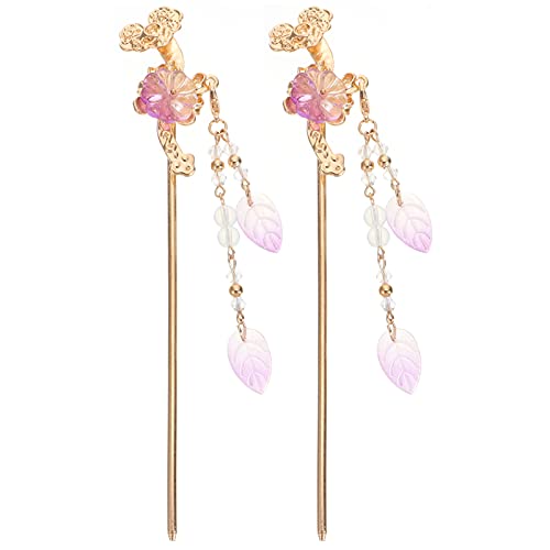 Beavorty 2stücke Vintage Chinesische Haarstäbe Multifunktionale Haaraccessoires Für Partys Cosplay Und Alltag Elegante Haarnadel Aus Legierung Für Individuelle Frisuren von Beavorty