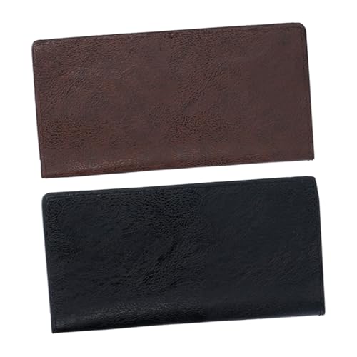 Beavorty 2stücke Herren Portemonnaie Echtleder Kreditkartenetui Mit Münzbörse Geldaufbewahrungstasche Für Männer Tragbar Und Leicht von Beavorty