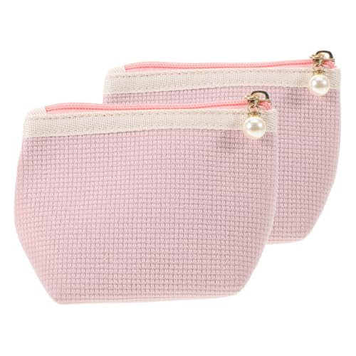 Beavorty 2stücke Multifunktionale Damen-Kosmetiktasche Kleine Reise-Kosmetiktasche Mini-Make-up-Tasche Tragbar Organizer Für Lippenstifte von Beavorty