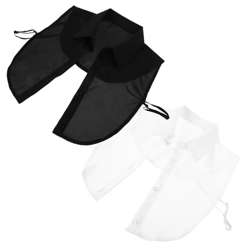 Beavorty 2pcs Gefälschte Kragen Abtrennbarer Kragen Für Frauenhemden Kragen Dickey Kragen Halb Falsch Bluse Dickey Verschiedene Farbe von Beavorty