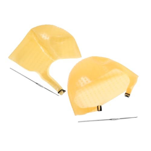 Beavorty 2satz Silikon Färbekappe Mit Häkelnadel Wiederverwendbare Haarfärbekappe Für Präzise Strähnchen Für Salon Und Zuhause Komfortabel Und Langlebig von Beavorty