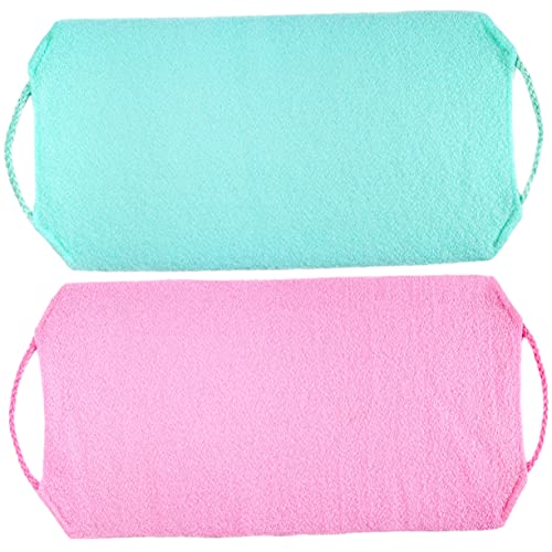 Beavorty 2stücke Rücken Peeling Handtücher Mit Bade Körper Handtücher Rücken Wascher Körperpeelingtuch Für Dusche von Beavorty