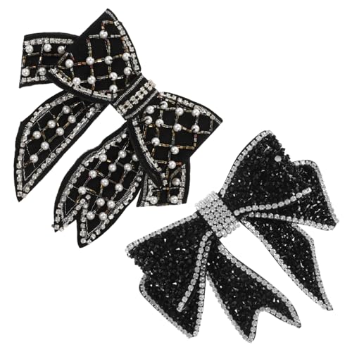 Beavorty Modische Haarspangen Mit Schleife Und Strasssteinen Haarnadel Haarschmuck Für Damen Leicht Bequem von Beavorty