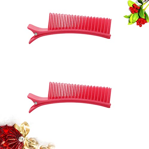 Beavorty 2st Haarspangen Für Frauen Voluminös Salonschneiden, Färben Und Stylen Von Haarspangen Kleine Haarstyling-zubehör Griffclip Haarschmuck Für Damen Kämme Entenschnabel Kamm Fräulein von Beavorty