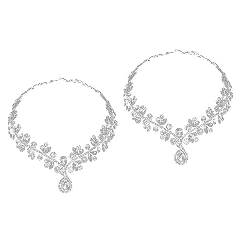 Beavorty 2st Kopfbedeckung Strass Brauenkette Hochzeit Stirnband Hochzeit Kopf Kette Haarschmuck Für Frauen Hochzeit Haarpflegezubehör Tiara Braut Schmücken Legierung Kleid von Beavorty