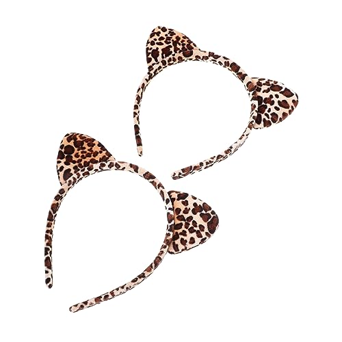 Beavorty 2stücke Katzenohr-stirnbänder Haarband Mit Ohren Für Mädchen Entzückende Stirnbänder Cosplay-haarbänder Aus Hochwertigem Material Tier-stirnbänder Für Kostüme Und Partys Ohren-stir von Beavorty