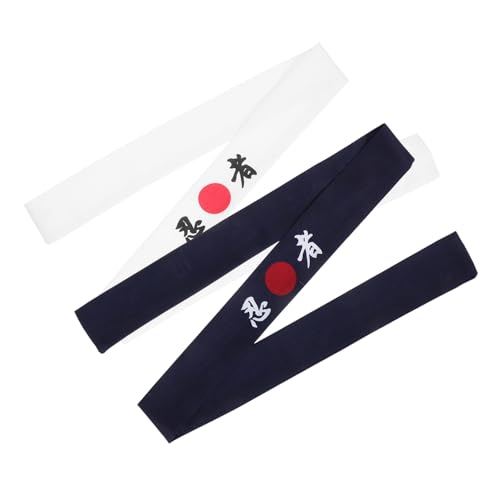 Beavorty 2st Stirnband Mit Ninja-print Damen-stirnband Afro-samurai-stirnband -stirnbänder Für Männer Tragbares Stirnband Sushi-stirnband Bushido Hachimaki Atmungsaktiv Mann Baumwolle Japan von Beavorty