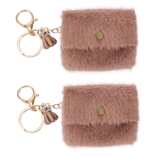 Beavorty 2stücke Geldbörse-schlüsselanhänger Aus Hochwertigem Material Mit Metallschnalle Mini-Taschen-Design Für Münzen Kabel Und Kleinigkeiten Als Schlüsselanhänger Und von Beavorty
