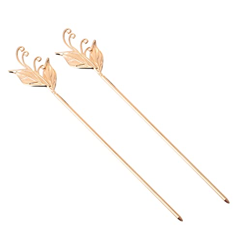 Beavorty 2stücke Haarknotenstab Haarknoten-essstäbchen Haarnadel Haarknotenstab-essstäbchen Für Frauen Haar Zubehör Retro Design Haltbar Leicht Tragbar Für Verschiedene Anlässe von Beavorty