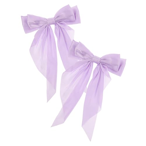 Beavorty 2stücke Haarspangen Mit Schleife Aus Harz Dekorative Haarspangen Mit Druckknöpfen Haarschmuck Für Frauen Kleine Für Haarstyling-accessoires von Beavorty