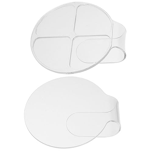 Beavorty Make up Mischpalette 2 Stücke Acryl Make up Platte Für Foundation Und Nagelkunst Hygienisch Leicht Zu Reinigen Praktisches Design Für Kosmetikprodukte Und Selbstgemacht Projekte von Beavorty