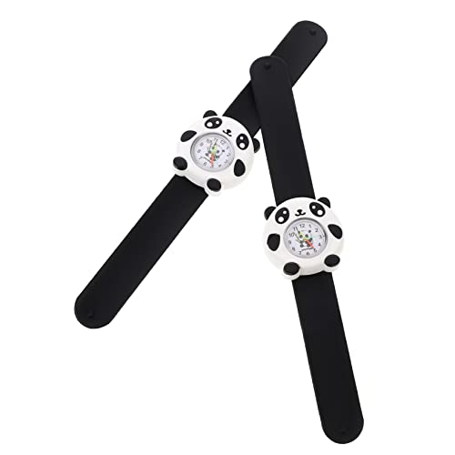 Beavorty 2stücke Panda-Uhr Tragbare Uhr Für Junge Mädchen Modische Armbanduhr Kindergeschenk Für Junge Mädchen von Beavorty