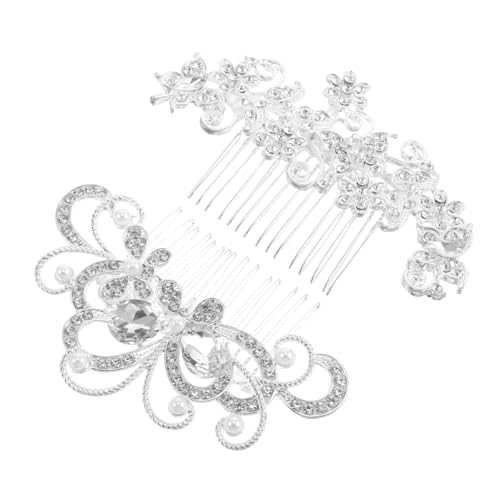 Beavorty 2stücke Strass-haarkamm Für Braut Hochzeitsschmuck Aus Seitlicher Haarkamm Mit Perlen Kopfschmuck Für Formelle Anlässe Beavorty 2stücke Strass-haarkamm Für Braut Hochzeitsschmuck Aus Seitlicher Haarkamm Mit Perlen Kopfschmuck Für Formelle Anlässe von Beavorty