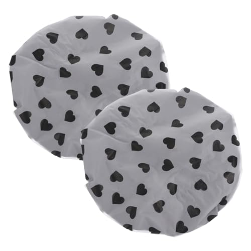 Beavorty 2stücke Verstellbare Wasserdichte Duschhaube Für Frauen Satin-haarhaube Zum Schlafen Wiederverwendbare Badekappe Für Haarfärbemittel Langes Haar von Beavorty