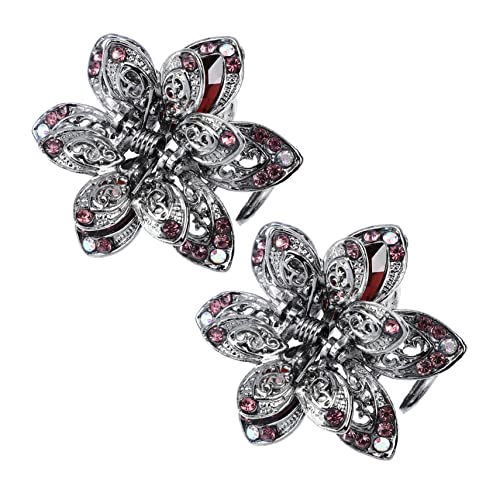 Beavorty 2stücke Vintage Haarklammern Aus Legierung Mit Kristallen Haarspangen Für Damen Als Haaraccessoire Für Verschiedene Frisuren Und Anlässe von Beavorty