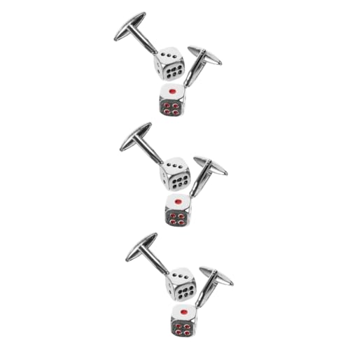 Beavorty 3 Paare Herren Manschettenknöpfe mit Elegantem Design für Anzug Hemd Hochzeit Business Besondere Anlässe von Beavorty