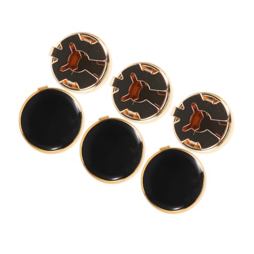 Beavorty 3paare Manschettenknöpfe Mit Knopfabdeckung Zinklegierung Clip-design Für Herren Hemden Formelle Anlässe Robust Anlaufbeständig von Beavorty