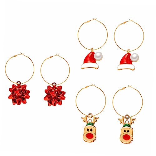Beavorty 3 Paare Weihnachtsohrringe Set mit und Weihnachtsmütze Ohrhänger für Damen Festlicher Schmuck für Party Alltag und Geschenkideen Beavorty 3 Paare Weihnachtsohrringe Set mit und Weihnachtsmütze Ohrhänger für Damen Festlicher Schmuck für Party Alltag und Geschenkideen von Beavorty