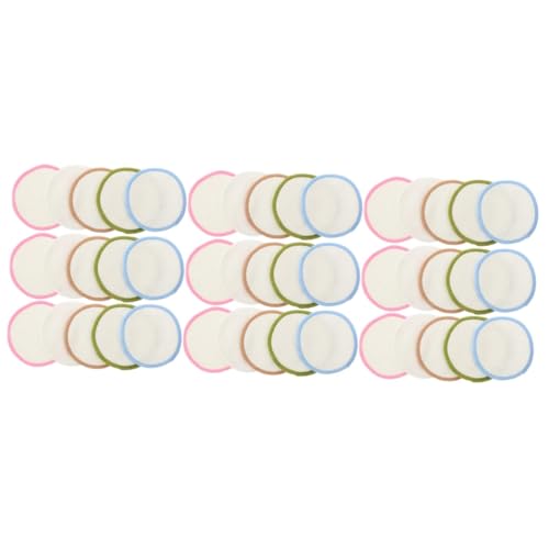 Beavorty 3 Sätze Abschminkpads Make up Remover Pads Abschminken Pads Makeup Remover Wipes Make-up-pads Tücher Reinigungspads Für Mädchen Augen-make-up-entferner-pad Bambusfaser 15 Stück * 3 von Beavorty