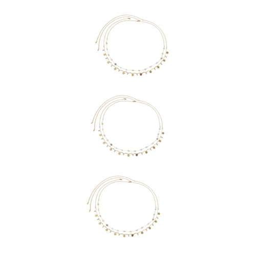 Beavorty 3 Sätze Double Layer Metall Taillen Kette Boho Bauchschmuck Mit Verstellbarem Design Für Damen Für Abendveranstaltungen Hochzeiten Freizeitlooks 2 Stück * 3 von Beavorty