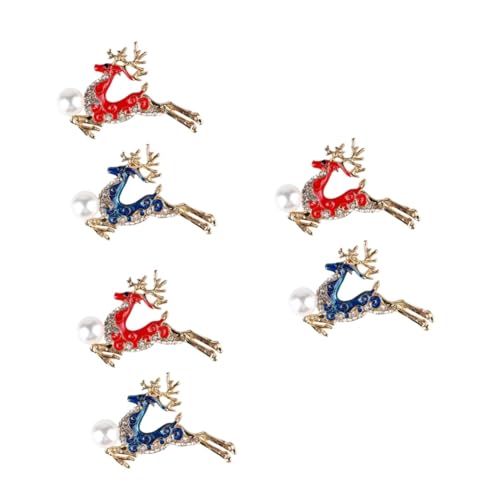 Beavorty 3 Sätze Kreative Tierbroschen Im Reh Design Legierung Schmuckaccessoires Für Frauen Für Besondere Anlässe Rot 2 Stück * 3 von Beavorty