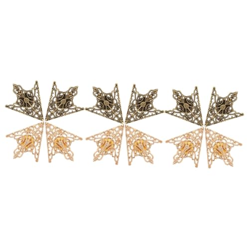Beavorty 3 Sätze Teiliges Kragenbroschen Mit Retro Hohldesign Für Damen Kleidungsaccessoires Für Hochzeiten Partys Sicherem Zinklegierungsmaterial 4 Stück * 3 von Beavorty