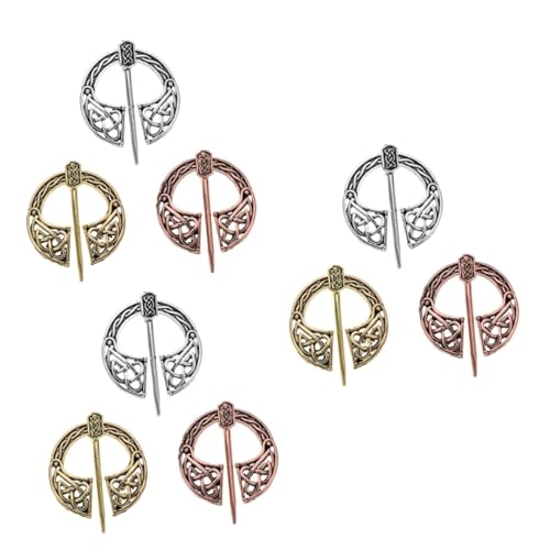 Beavorty 3 Sätze Vintage Broschen Legierung Retro Brustdekors Für Kleidung Vielseitiger Schmuck Für Taschen Pullover Kleider Und 3 Stücke * 3 von Beavorty