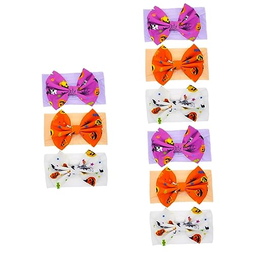 Beavorty 3 Sätze 3tlg Halloween Kinder Stirnband Haarwickel Für Neugeborene Säuglingshaarband Halloween-haarband Schleifen-turban Für Kinder Haarschmuck Stoff Baby Kleinkind Lieferungen von Beavorty