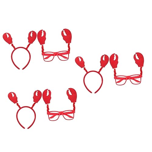 Beavorty 3 Sets Tier-Stirnband Cosplay Stilvoll Interessant Bopper Turban Gekochter Kopfschmuck Brille Partytuch Für Erwachsene Schönes Haar Bezauberndes Tier Rollenzubehör von Beavorty