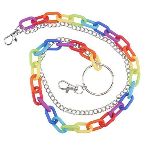 Beavorty 3 Stck. Einzelne Taillenkette Regenbogenfarben Kette Verstellbar Hosenkette Dekoratives Zubehör für Jeans und Röcke von Beavorty