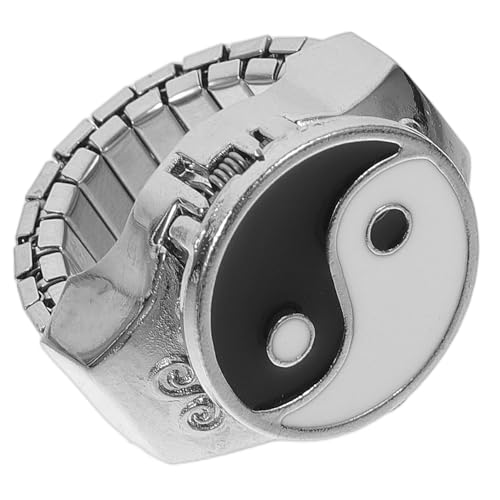 Beavorty 3 Stck. Fingeruhr für Damen Herren Elastische Ringuhr mit Einzigartigem Design Einfach Abzulesen Modisches Finger Ornament von Beavorty